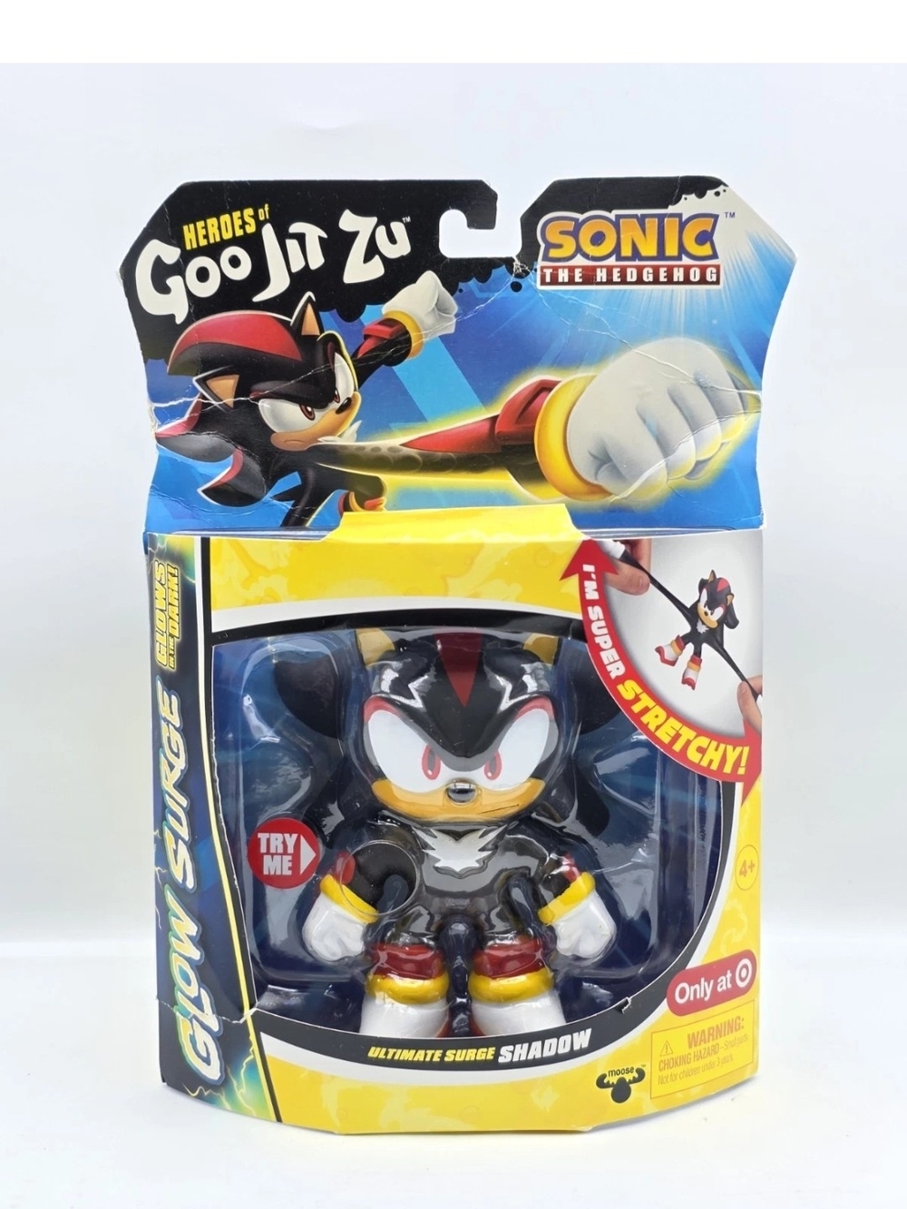 Heroes of Goo Jit Zu Glow Surge Sonic the Hedgehog Ultimate Shadow Stretchy NEW